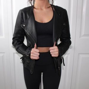 Topshop faux leather jacket